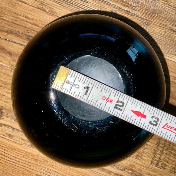 Beautiful decorative bowl/decorative piece in black with sparkly brown glitter - Picture 10 of 12